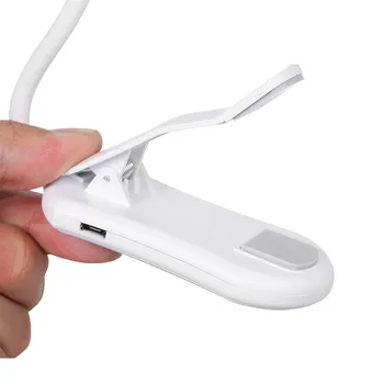 7LED Naktį ABS Stalas Skaitymo Šviesos 360 Laipsnių Lankstus USB Įkrovimo Knygos Lempos Įrašą Apie Mini Akių Priežiūra 3 Lygio Ryškumą