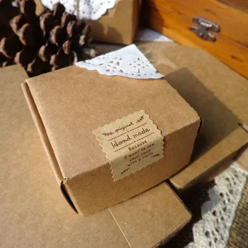 7x7x3cm Kraft Balta Juoda Saldainių Dėžutė Rankų darbo Muilo Dėžutė šalies naudai papuošalai saldainiai cake box 50pcs