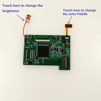 8 Spalvų Paletė Atgal Šviesos LCD GBP LCD Didelis Šviesos Rinkiniai GameBoy Pocket Konsolės Nereikia daryti jokių litavimo