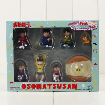 8pcs/daug 2-6.5 cm OSOMATSU San J. osomatsu San Karamatsu Ichimatsu Mini Broliai veiksmų Skaičius, Modelis Žaislai mielas kolekcines, dovanos