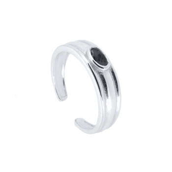 925 Sterlingas Sidabro Asmeninį Derliaus Atidarymo Žiedas Reguliuojamas Pirštų Žiedai Moterų Draugai Punk Fine Jewelry Žiedas Anillos