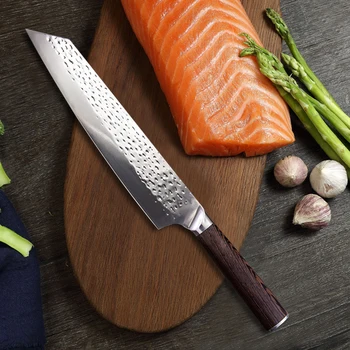 9inch Profesinės Japonijos Kiritsuke Chef Peilis Kaltiniai Mėsos Kapojimo Cleaver Žuvų Sashimi Virtuvinis Peilis Nerūdijančio Plieno