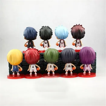 9Pcs/set japonų Anime Kuroko No Basket PVC Veiksmų Skaičius, Žaislų Kolekcijos Modelis Žaislas