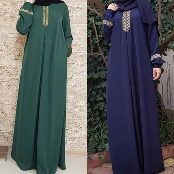 Abaja Musulmonų Indijos Suknelė Moterims Eid Mubarakas Artimųjų Rytų Turkija Kaftan Caftan Ramadam Islamo Drabužių Elegantiškas Mados Maxi