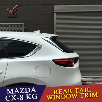 ABS Reikmenys Mazda CX-8 CX8 KG 2017 2018 2019 Galiniai Lango Spoileris Trikampis Liejimo Padengti Rinkinys Apdailos 2 Vnt / Komplektas