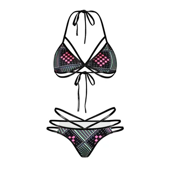 Afrikos spausdinti seksualus Bikini Plius Dydis maudymosi Kostiumėliai Moterims bikini komplektas iš dviejų dalių maudymosi kostiumėlį, Maudymosi Kostiumą plaukti Bather moterų K398