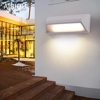 AIBIOU Šiuolaikinės Mirti-liejimo Aliuminio Lydinių Vandeniui LED Veranda Žibintai Kiemo, Sodo Apšvietimas, Namų Laiptai, Sienos Sconce