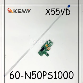 Akemy Originalą Asus X55C X55VD Maitinimo Mygtuką Perjungti mygtuką LENTA Su Kabeliu 60-N50PS1000 Patikrintas Greitas Laivas
