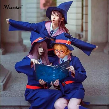 Akko Kagari Cosplay Mažai Ragana Akademijos Mokyklos Vienodos Hallowen Kostiumas Moterims Anime Little Witch Academia Cosplay