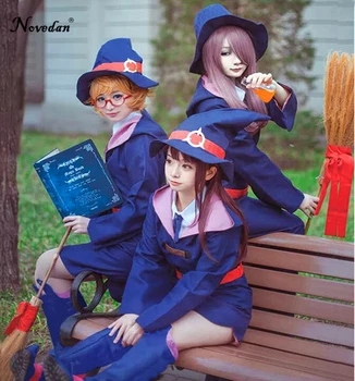 Akko Kagari Cosplay Mažai Ragana Akademijos Mokyklos Vienodos Hallowen Kostiumas Moterims Anime Little Witch Academia Cosplay