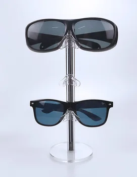 Akrilo juodi akiniai nuo saulės laikiklis laikymo akiniai display rack akinius stovėti papuošalų organizatorius priedai rodyti atveju custom