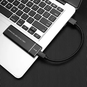 Aliuminio USB 3.1 Pr 1 Tipas C į B Klavišą M. 2 SSD Atveju Išorinis SSD Talpyklos C Tipo Adapteris, Išorinis SSD Aptvarą Notbook PC