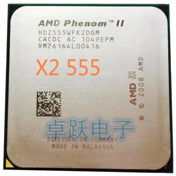 AMD Phenom II X2 555 CPU Procesorius Dual-Core (3.2 Ghz/ 6M /80W / 2000GHz) Socket am3 am2+ nemokamas pristatymas