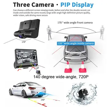AMPrime Trijų pakopų Automobilių DVR 4.0