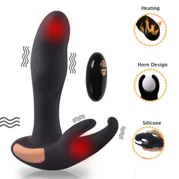 Analiniai Sekso Žaisliukai Vyrams Gėjų Butt Plug Prostata Massager Vibracija Vyrų Belaidžio Nuotolinio Valdymo Suaugusiųjų Sekso Žaislų Pora
