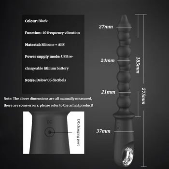 Analinis vibratorius, skirtas moterims, Bendable Silikono Prostatos Massager USB Smart šildymo Vandeniui atsparus Analinis Granulės Gėjų Snal sekso žaislai
