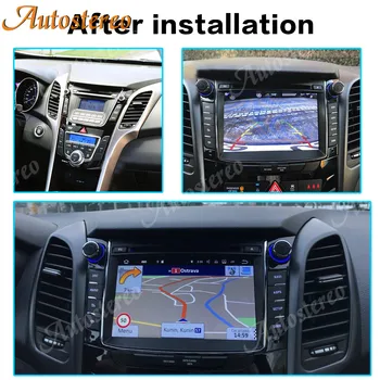 Android 10.0 4GB+64GB Automobilių GPS Navigacija Hyundai I30 Elantra GT 2012+ Auto Stereo daugialypės terpės Grotuvas, Radijas, Diktofonas Galvos Vienetas