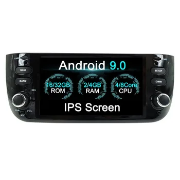 Android 9.0 Automobilio Radijo Fiat Abarth Punto EVO 