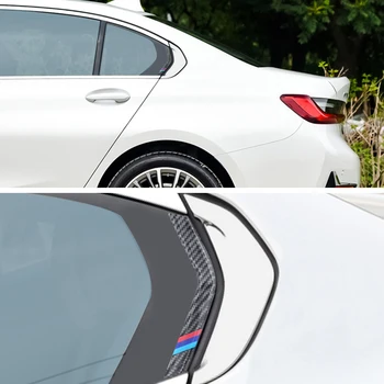 Anglies Pluošto Auto Durų Juosmens Linijos Langą Kūno Pusėje Dekoro Lipduko BMW G20 G28 3 Serijos 2018-21 Automobilių Reikmenys Išorė