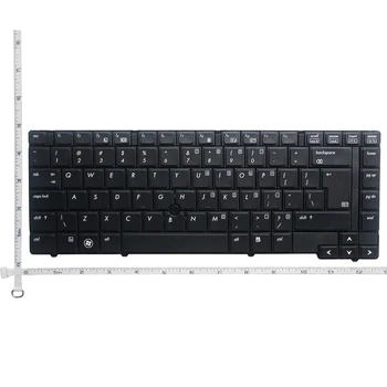 Anglų nešiojamojo kompiuterio Klaviatūra HP 8440P 8440W 8440 MUS juoda nauja klaviatūra