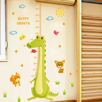 Animacinių filmų Krokodilas Aukštis Sienų Lipdukai Vaikų Kambario Draugiškas Gyvūnams, Namų Dekoro Gyvenimo Kambario, Miegamasis Apdailos Didelio Dydžio Freska