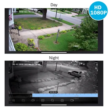 ANNKE 1080P VAIZDO Kamera, DVR Sistema 8pcs Vandeniui 2.0 MP HD-TVI Juoda Dome Kameros, Namų Vaizdo Stebėjimo Judesio Aptikimo Rinkinį
