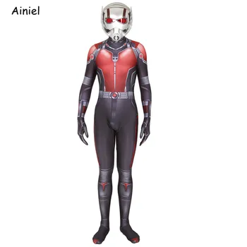 Ant-Žmogus, Scott Edvardas Harris Lang Super Herojai Zentai Bodysuit Kostiumas Jumpsuits Helovyno Cosplay Kostiumai Vyrams, Vaikams