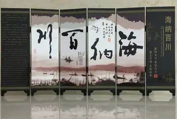 Antikvariniai lako mažo ekrano dekoravimas ornamentais Kinijos specialios dovanos