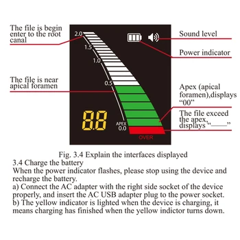 Apex lokatorius aukso arba rožinės spalvos, su multi-funkcija kampas vidinis judėjimas šaknų kanalų matavimo failų