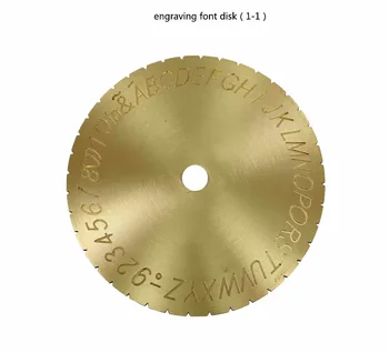 Arabų raštas Naują laišką, tipo dial šrifto disko modernaus bloko viduje žiedo graviravimas mašina 12.7 cm