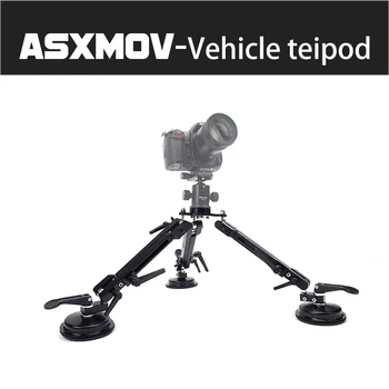 ASXMOV Aliuminio lydinio 50cm apkrova 50kg automobilių siurbtukas mount turėtojas dslr fotoaparato trikojo labiausiai kameros, fotoaparato trikojo