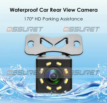 Atsparus vandeniui 8LED 170 HD Pakavimo Pagalbos Naktinio Matymo Auto Parkavimo Atbuline Kamera Universaliųjų Automobilių Galinio vaizdo Kamera
