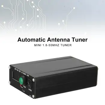 ATU-100 1.8-55MHz Auto-tuner 100W AUTO TUNER, Automatinė Antena, Radijo Imtuvas Mini 0.91 OLED + Metalas Atveju +1350MA Baterija