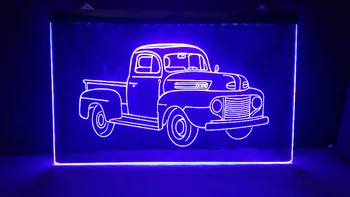 AU02 Sunkvežimis Automobilio Auto Remonto Ekranas LED Neon Light Pasirašyti senovinių namų dekoro Didmeninė Dropshipping