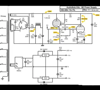 AudioNote L2 stiprintuvo valdybos Elektroninių vamzdžių tulžies-lygis reguliuojamas maitinimo hifi stiprintuvas G4-001