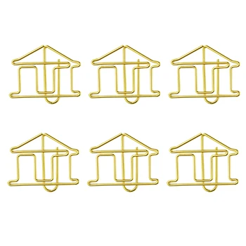 Aukso Namas sąvaržėlės Formos Namas Pin Aukso Biuro Reikmenų Katalogą, Raštinės sąvaržėlės Biuro Reikmenys Klips Sąvaržėlės