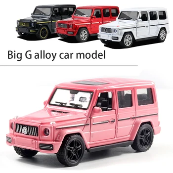 Aukštos kokybės lydinio, 1:36G63 off-road transporto dekoravimas ornamentais dvigubai vairuotojo duris vaikams, jėgos valdymo automobilio modelis žaislą dovanų