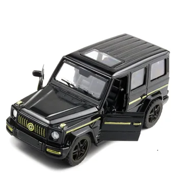 Aukštos kokybės lydinio, 1:36G63 off-road transporto dekoravimas ornamentais dvigubai vairuotojo duris vaikams, jėgos valdymo automobilio modelis žaislą dovanų