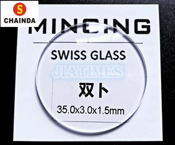 Aukščiausios Kokybės, 1,5 mm Storio, Poliruoto Papildomų Baltos Apvalios Įgaubtas Mineralinis Stiklas nuo 30mm iki 39,5 mm
