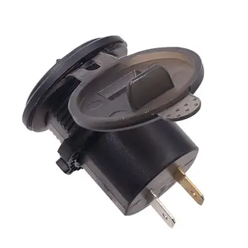 Auto Automobilis Digital Voltmeter 12V atsparus Vandeniui V Matuoklis Matuoklis USB Mobiliojo Telefono Įkroviklis su Switch Valdymo