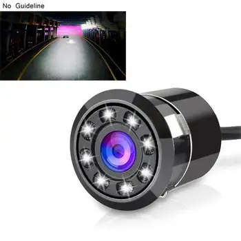 Automobilio Galinio vaizdo Kamera 170 Laipsnių Auto Atbulinės eigos Parkavimo Ekranas 8 LED Naktinio Matymo CCD Vandeniui Vaizdo įrašų su aukštos kokybės kietas