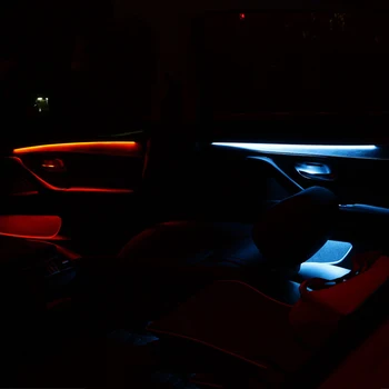 Automobilio Salono Dekoratyvinis LED Aplinkos Duris Šviesos Juostelės Atmosfera Šviesą Su 2 Spalvos BMW 5 Serijos F10/F11/F18 2010-2017