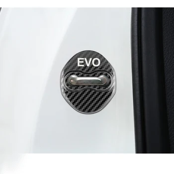 Automobilio Stilius Anglies pluošto modelis Durų spynos Apdaila Emblema Dangtelis Tinka Mitsubishi EVO Galant 9 3 4 Ulonas 10 Automobilių Reikmenys