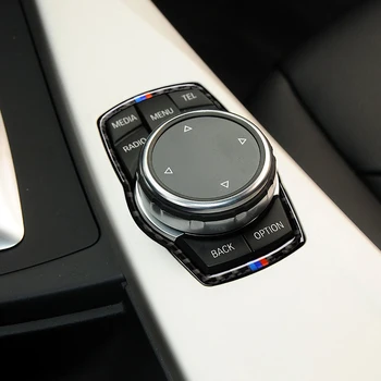 Automobilio stilius Naują trijų serijos multimedijos mygtukai apdailos žiedas, Skirtas BMW 1 3 4 5 7 Serijos X1-X6 2013-E81 E87 F30 F31 F34 F32