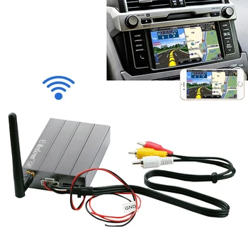 Automobilių Belaidžio WiFi Ekranas Raktą HD Audio Video Adapteris Automobilinis GPS Navigacijos Ekrano Atvaizdavimas Lauke 