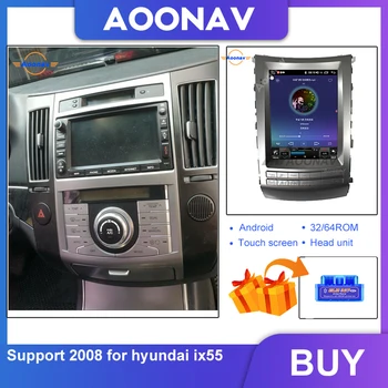 Automobilių HD tesla touch ekranas, GPS video grotuvas-HYUNDAI VERACRUZ IX55 2008 galvos vienetas automobilį auto radijo multimedia player