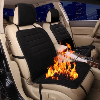 Automobilių sėdynės padengti šildymo žiemos pliušinis šiltas, skirtą 