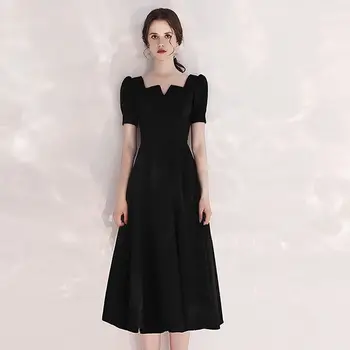 B602-2020 atsitiktinis suknelė prancūzijos retro fit temperamentas sijonas