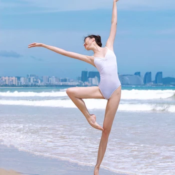 Baleto Triko Moterims Camisole Suaugusiųjų Leotard Gimnastikos maudymosi kostiumėlį šokiui Balerina Dancewear Šokių Leotard Nėrinių Bodysuit