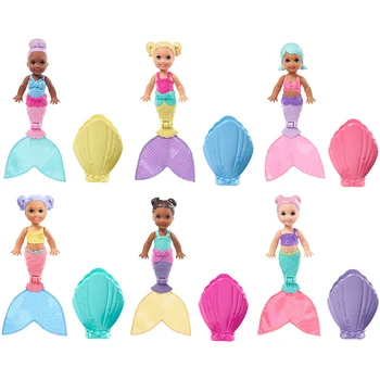 Barbie Fairy Tale World Series Staigmena Undinė Aklas Pack Shell Mergina Vaiko Gimtadienio šventinę Dovaną Žaisti Namuose Žaislas GHR66